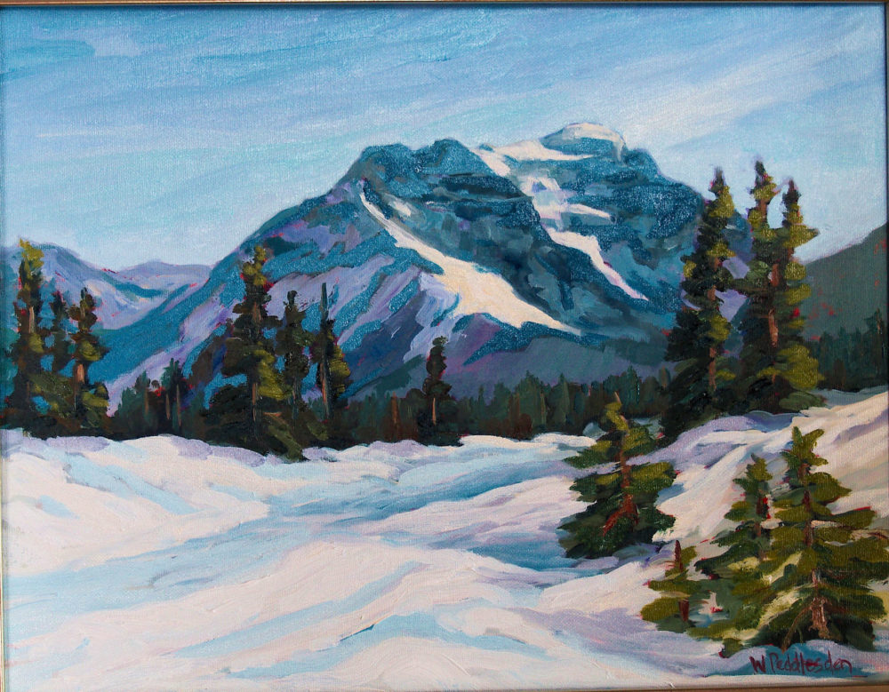 Looking Back at Mount Temple
14" X 18"
Framed
$350